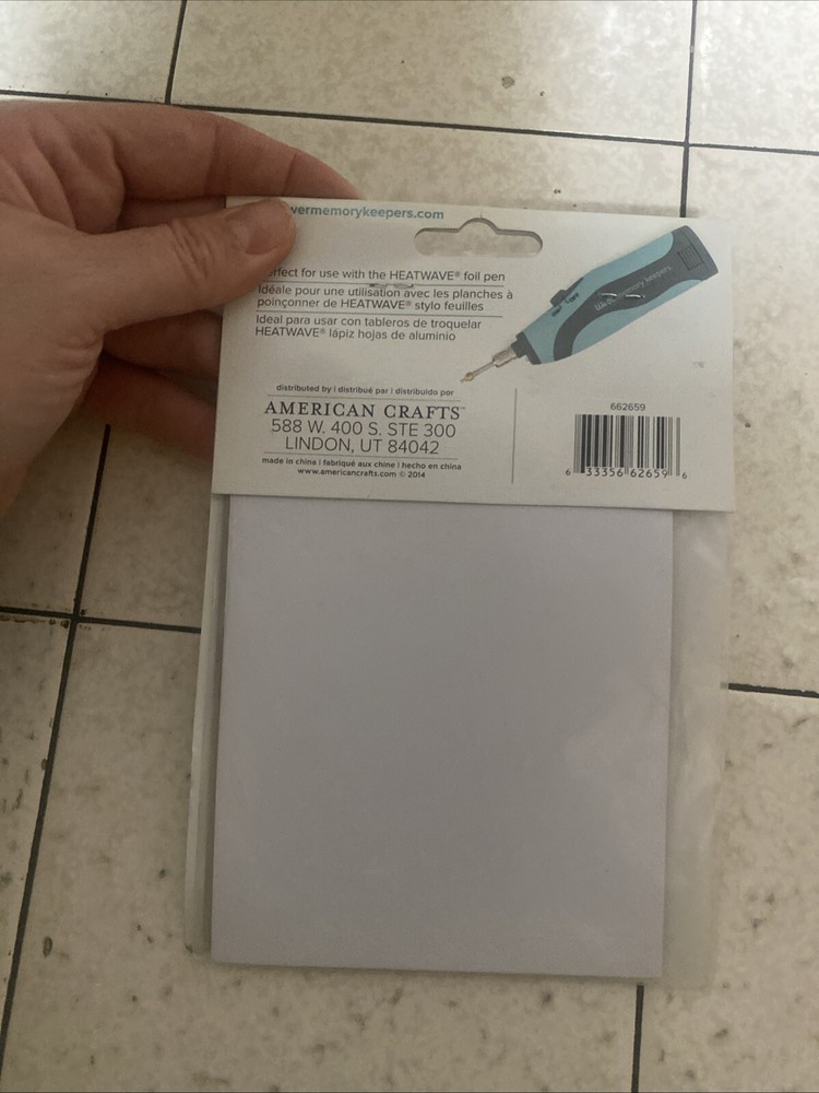 We R Memory Keepers HEATWAVE Foil Pen 20 Sheets Bonus Extra Sheets