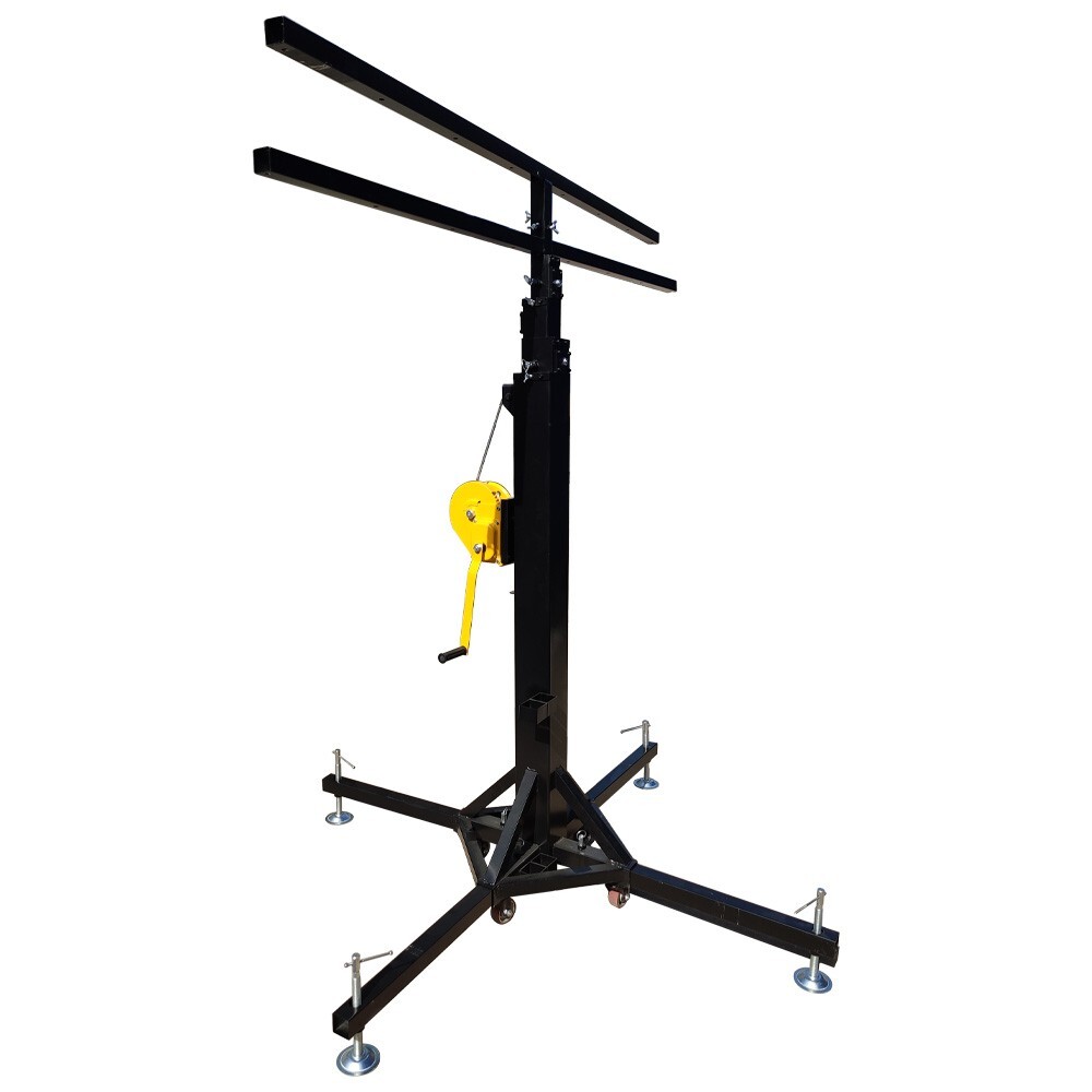 2Pcs Height Adjust 2Layers Stage Bracket with 16 Lights Position Stand 70"-275"