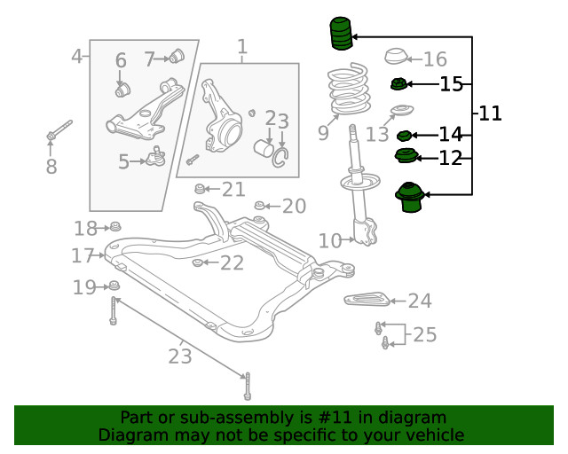 Genuine GM Mount Kit 21018787