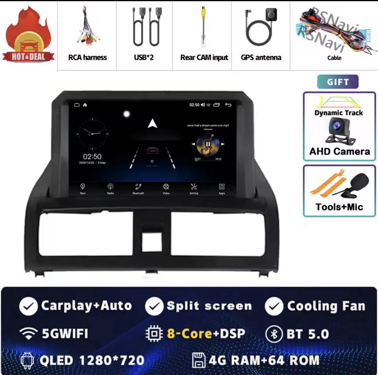 CARPLAY 2002 2003 - 2007 Multimedia Video Player Navigation GPS Stereo