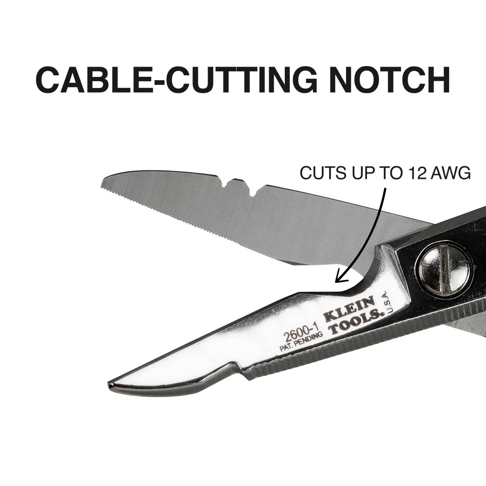 Klein Tools All-Purpose Electrician’s Scissors Precision Cutting Tool