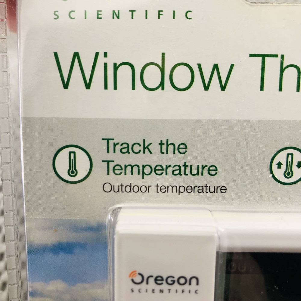Oregon Scientific Model THT328 - Digital Window Thermometer - White