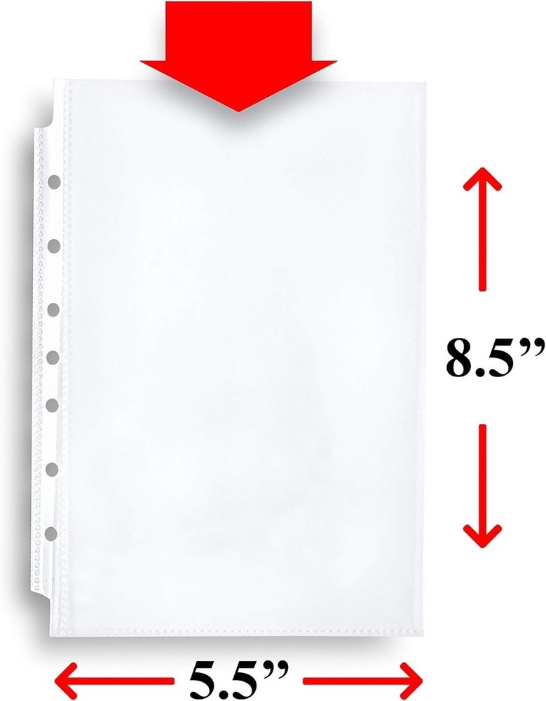 Reinforced Mini Heavyweight Sheet Protectors 25 Sheets for Document Preservation