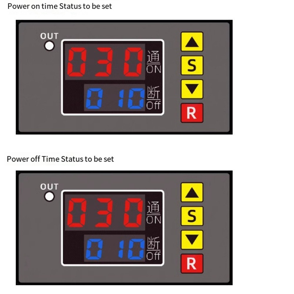 T3231 Digital Time Delay Relay, Multifunction LED Display, Cyclisc9184