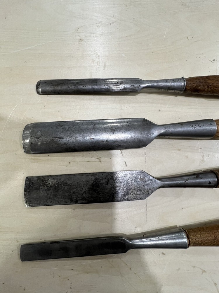 Vintage L. & I.J White Timber Frame Chisels