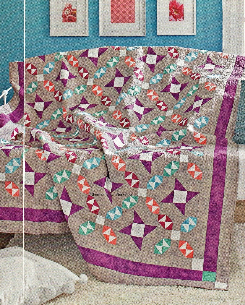 Dashing Sashing Quilt Pattern Pieced KR