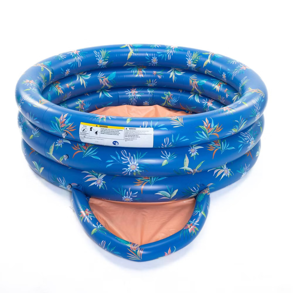 Quiksilver 3 Ring Inflatable Pool with Basin