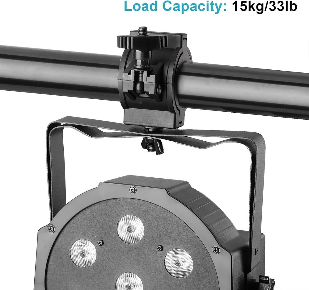 10-Pack Plastic Stage Lighting Clamps - Secure DJ Lighting for Versatile Use