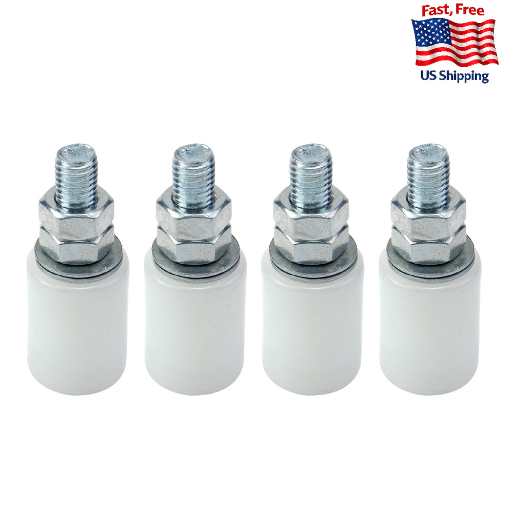 Pufguy 1.2" Diameter Slide Gate Guide Roller Nylon Rolling Gate Wheel for Pulley