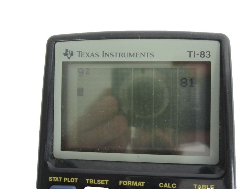 Texas Instruments TI-83 Plus Graphing Calculator Black No Cover Tested Working