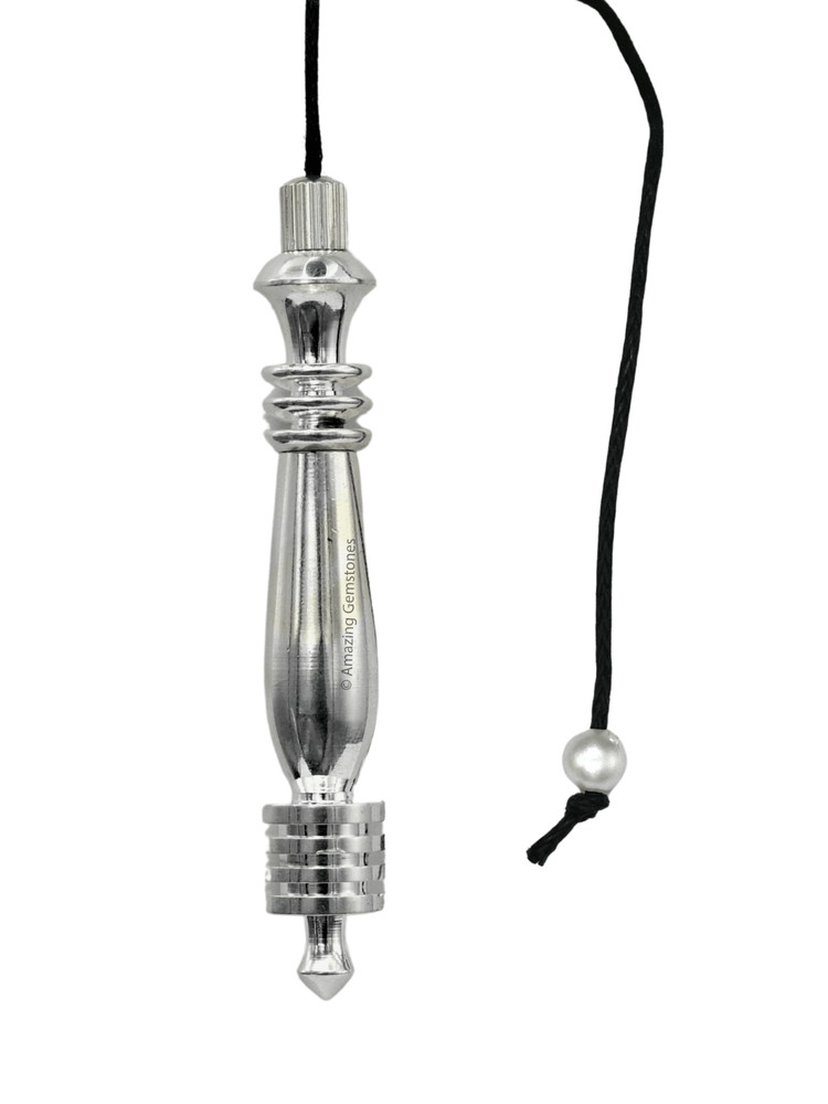 Silver Double ISIS 7 Ring Karnak Divination Pendulum