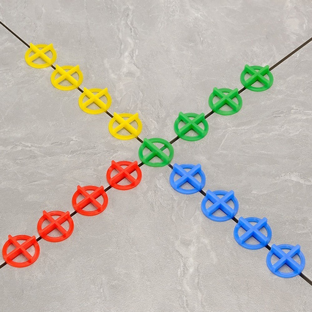100Pcs Floor Wall Tile Spacers Clips for Leveling System with Various Sizes