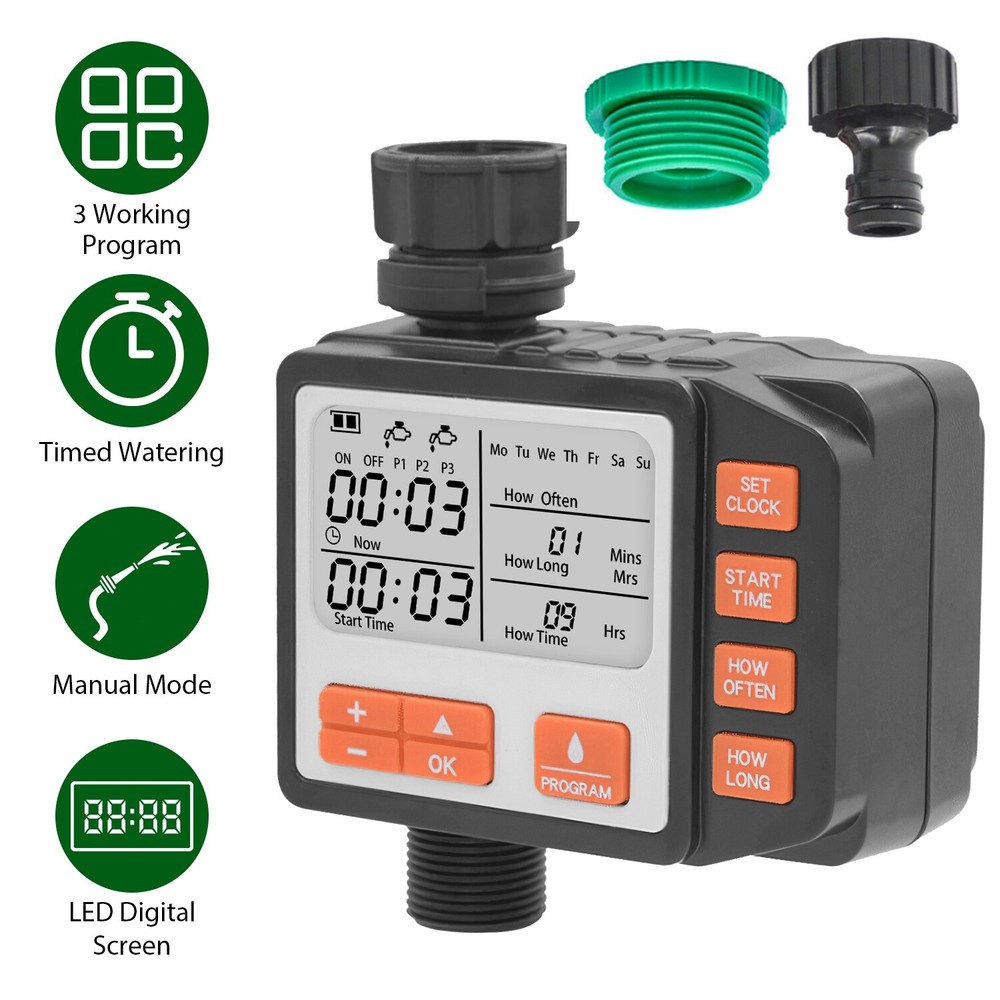 LakeForest Water Timer Programmable Garden Hose Sprinkler Timer Yard Irrigation