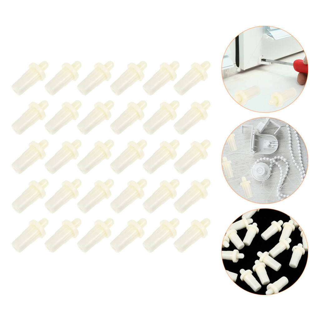 50PCS White Shutter Repair Pin Shutter Latch Indoor Window Shutters Universal