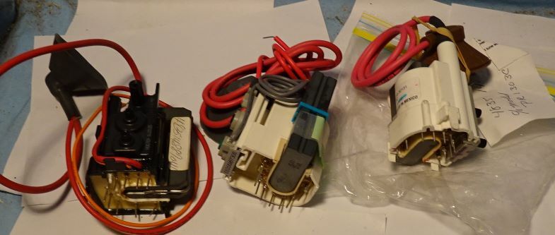 ** Lot # 12 - 3 DIFF - High Voltage - FLYBACK TRANSFORMERS - probably unused