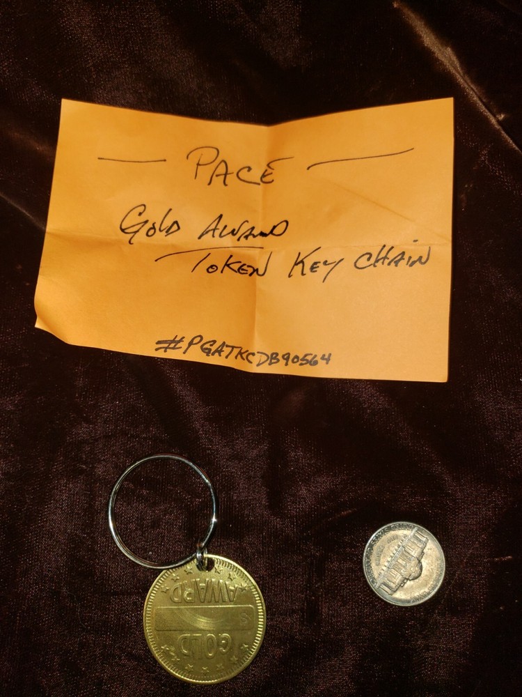 PACE GOLD AWARD TOKEN KEY CHAIN TOKEN #PGATKCDB090564