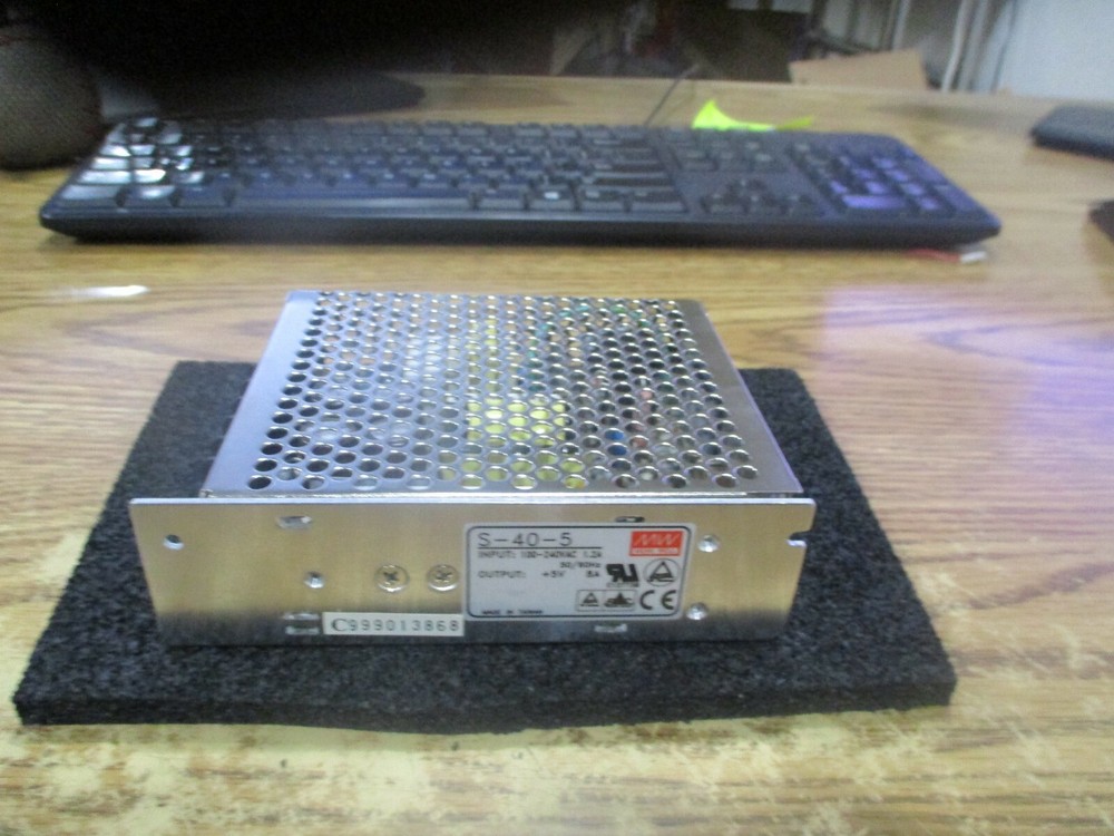 Mean Well Model: S-40-5 Power Supply.