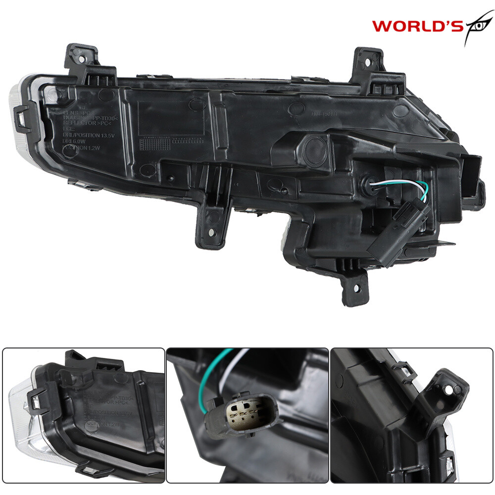 Fit For 2016 2017 2018 Chevy Malibu Front LED Fog Lights Bumper Driving Lamps