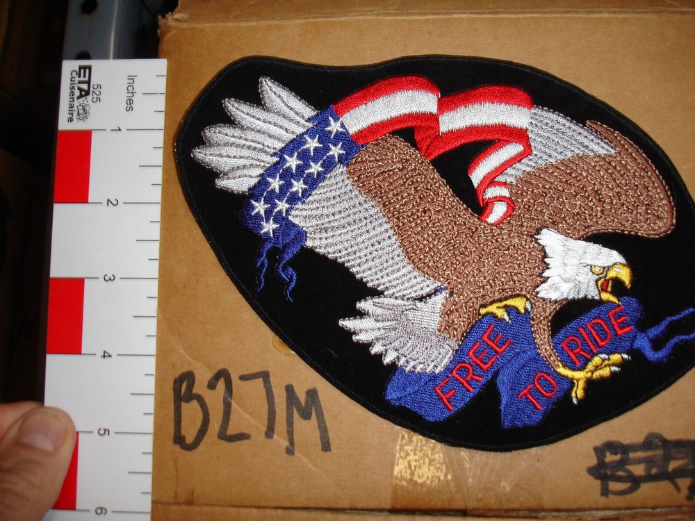 Free To Ride Patch large patch