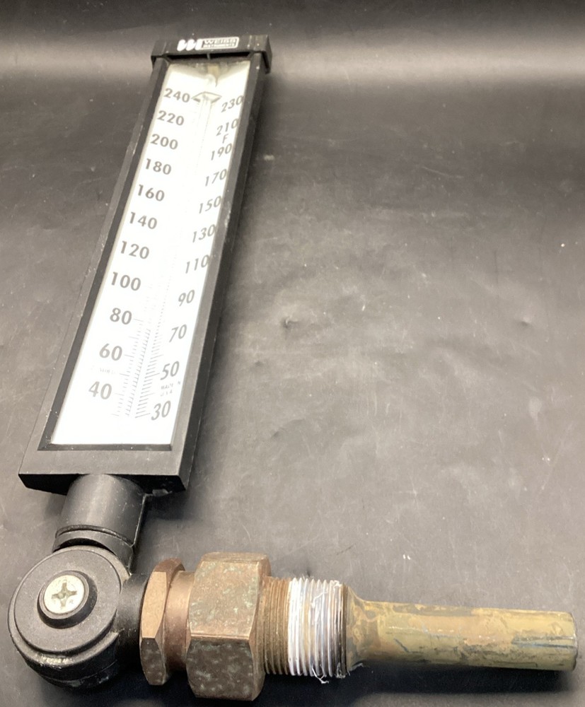 Weiss Instruments Thermometer 30F to 240F with Treaded Mounting Base