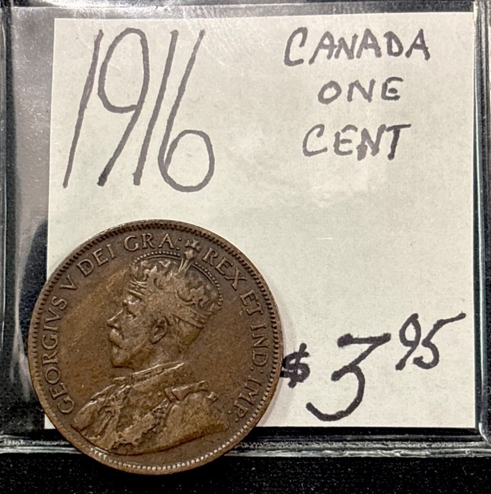 1916 Canadian One Cent Coin! ENN Coins