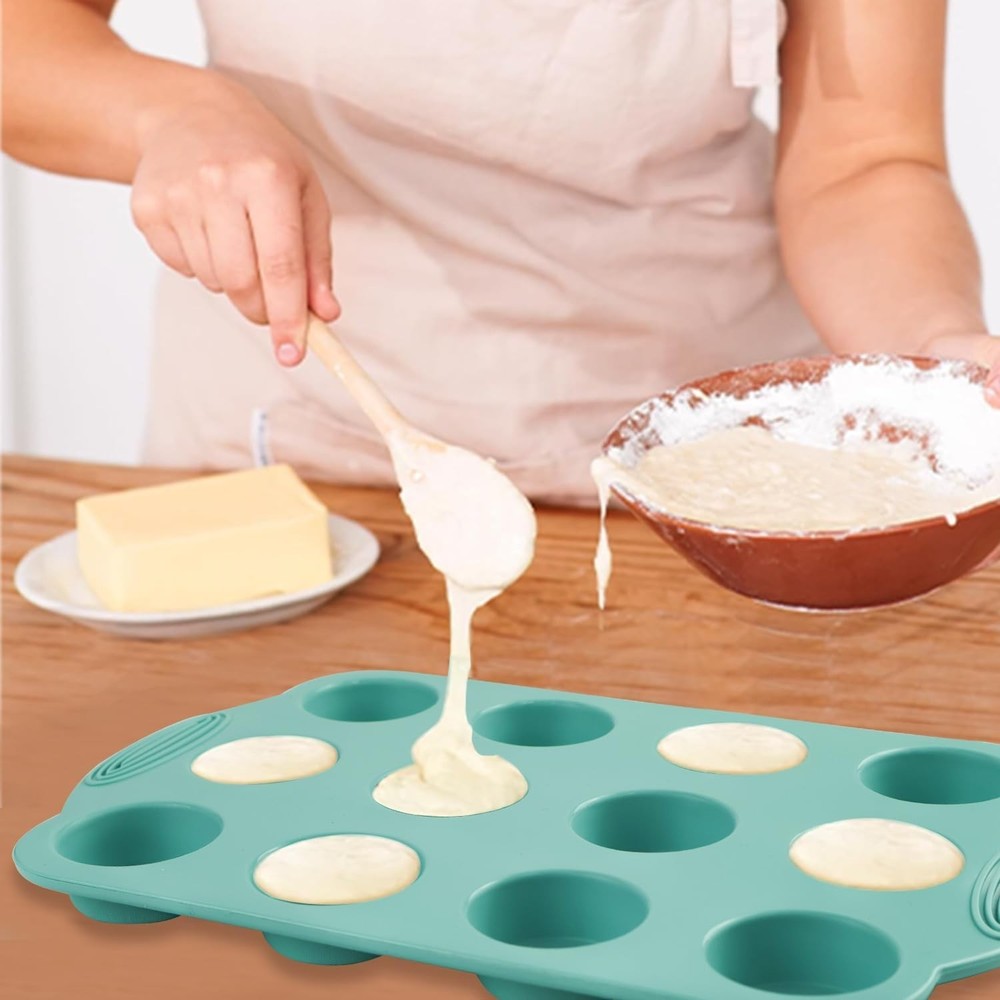 32 Pieces Silicone Baking Pans Set, Nonstick Bakeware Set for Kitchen Oven