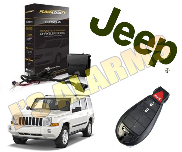 REMOTE START ADD ON PLUG 3X LOCK FOR 2008-2010 JEEP COMMANDER PUSH START CH4