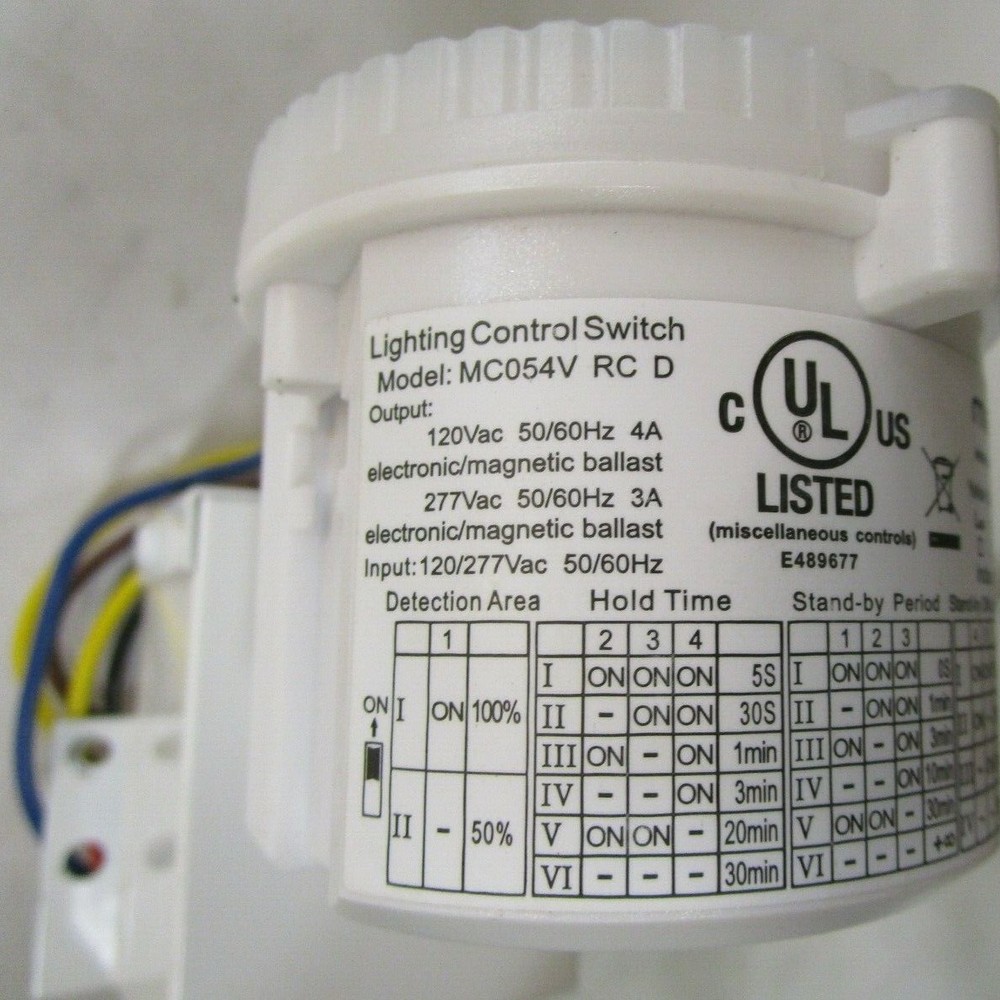 MerryTek Lighting Control Switch MC054V RC D 120/277 VAC
