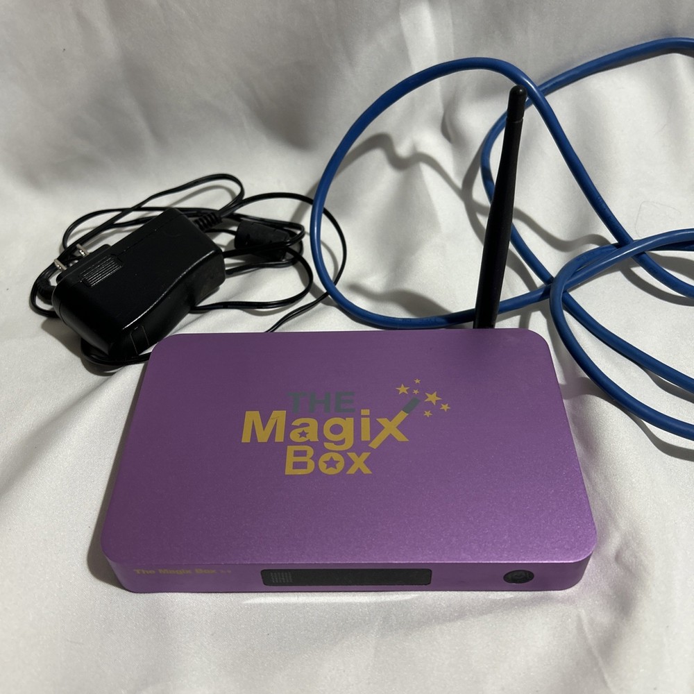 Purple Smart TV Streaming Device The Magic Box Used