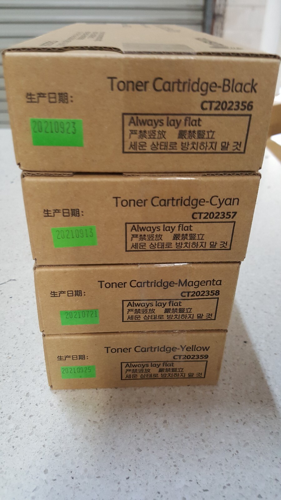 FULL SET Genuine Xerox CT202356 CT202357 CT202358 CT202359 CMYK Toner AP-V C3320