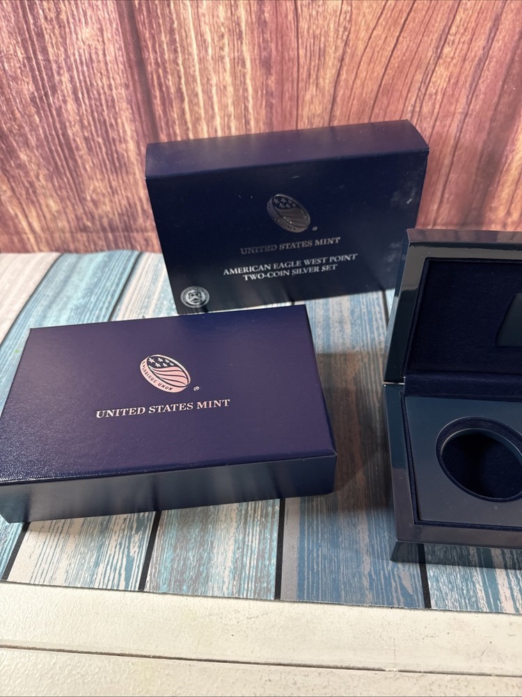 2013 American Eagle West Point Silver Set Box NO COINS BOX & COA ONLY! READ