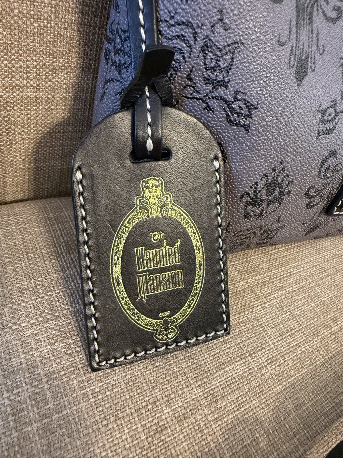 Dooney & Bourke Disney Haunted Mansion Wallpaper Crossbody Pouchette Purse Rare