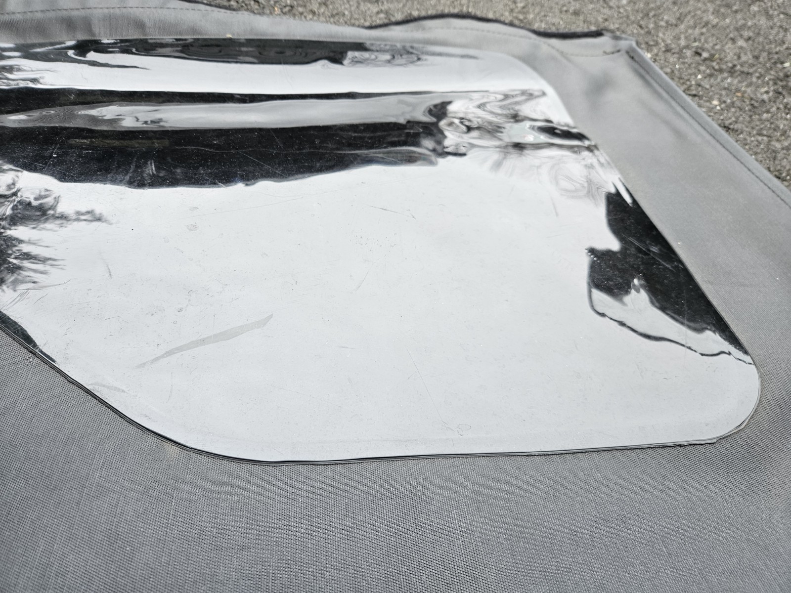 Jeep Wrangler 2 Door RH Passenger Soft Top Window Vinyl TINTED MOPAR JK 07-18