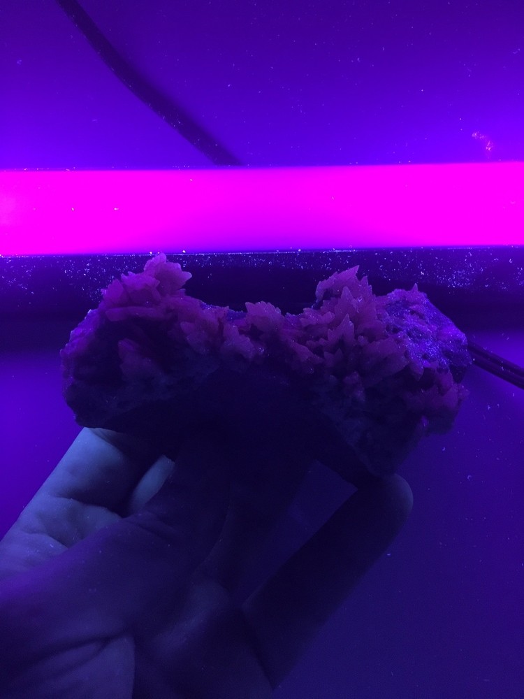 Big Fluorescent Calcite Crystal Clusters On Matrix From Moncure NC