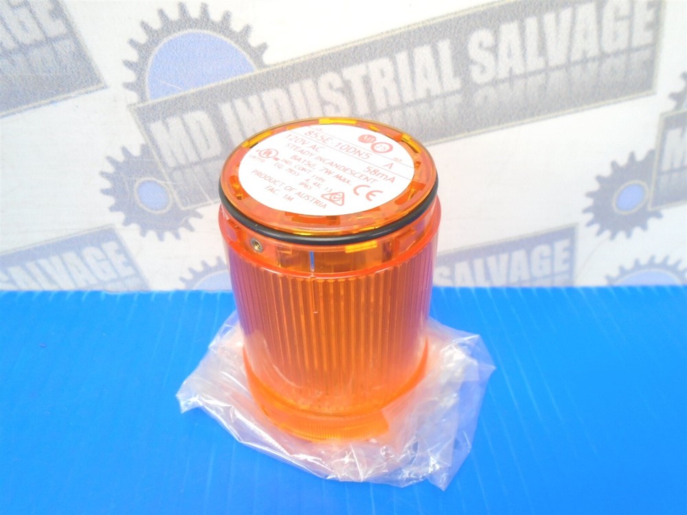 ALLEN-BRADLEY - 855E-10DN5 - 50mm AMBER STACK LIGHT MODULE -120V - (NEW in BOX)