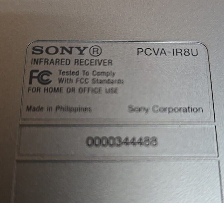 Sony Vaio Infrared Receiver; PCVA-1R8U