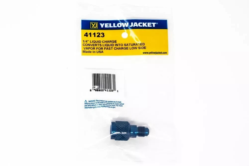 Yellow Jacket 41123 1/4" Liquid Charging Adapter - Authorized Dist - We Export