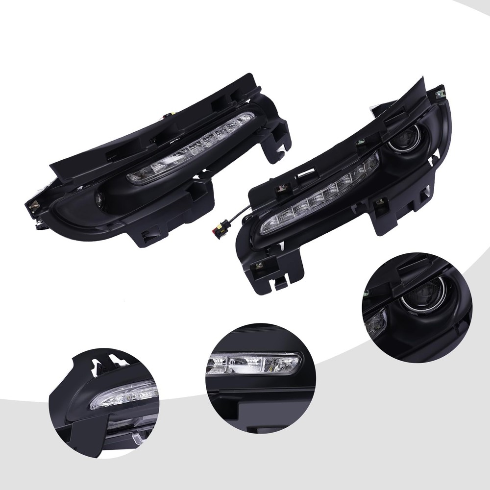 Grand Cherokee SRT8 2012 - 2016 雾灯套件 LED DRL 带线束
