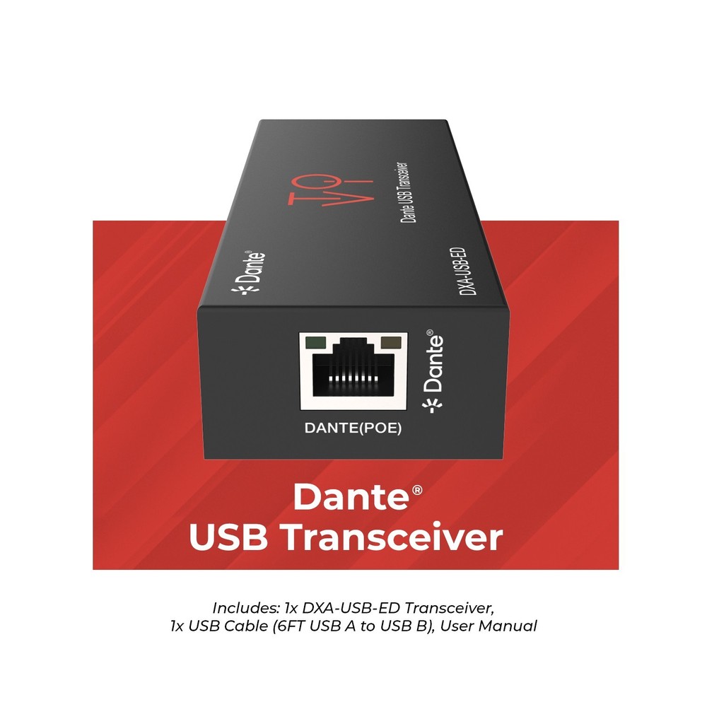 Dante® USB Transceiver - DXA-USB-ED