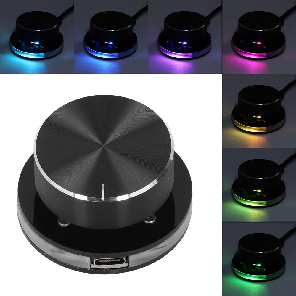 ·USB Volume Control Knob For Android System PC Multimedia Type C External Med