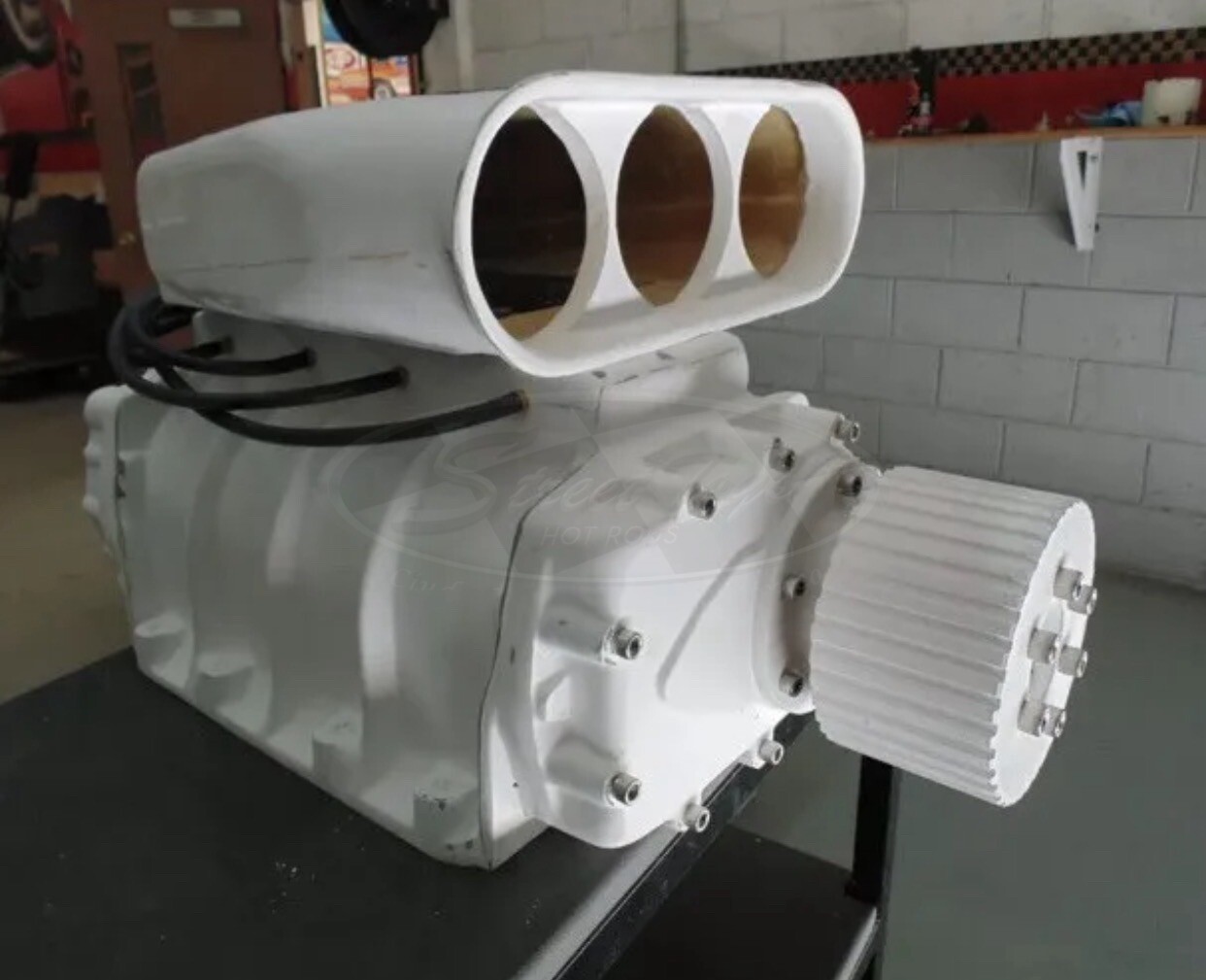 6-71 blower/supercharger fiberglas replica wall art man cave hot rat rod scoop