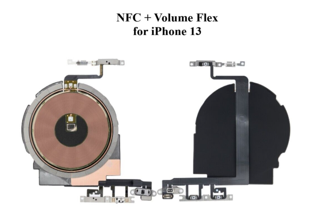 NFC Wireless Charging with Power Volume Flex Replacement for iPhone 13 A2482