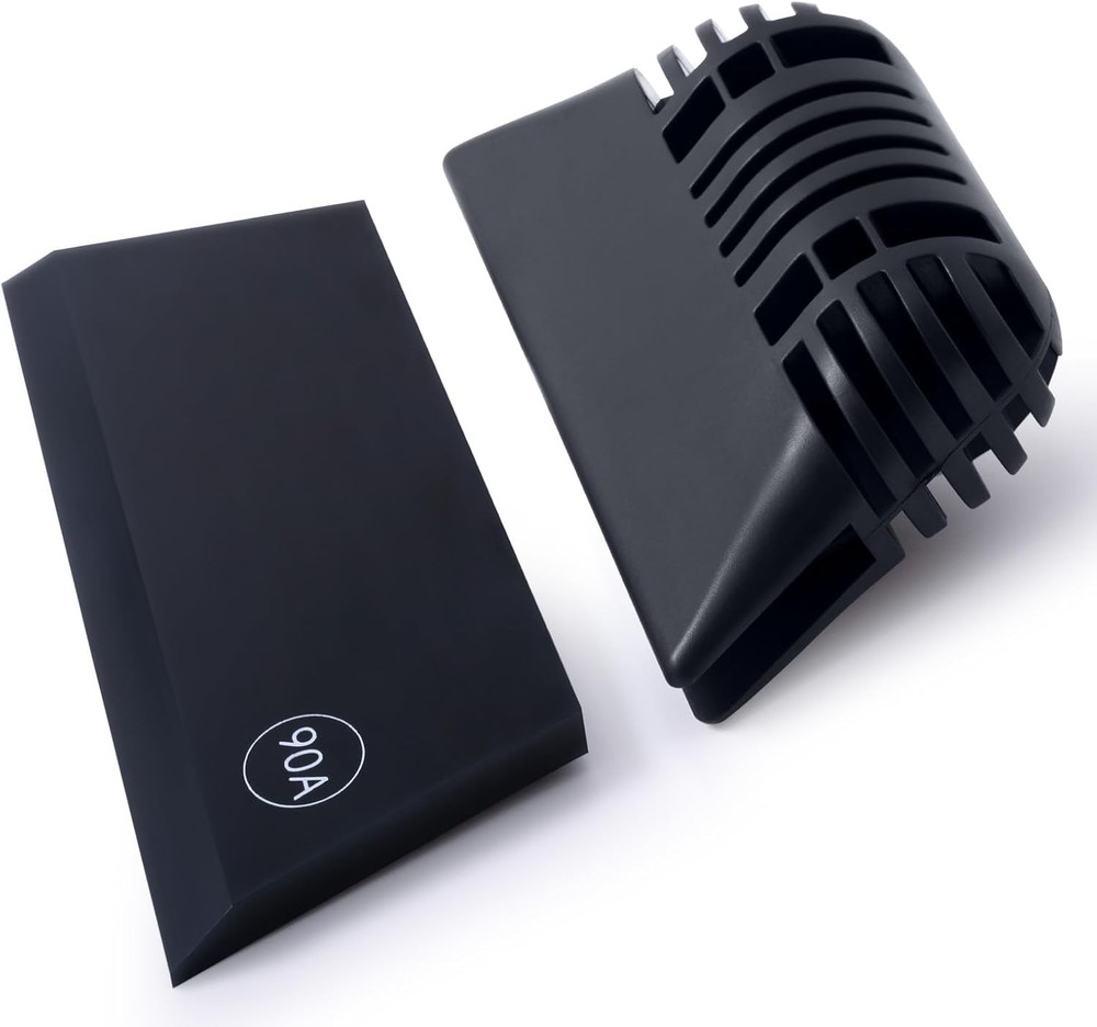 FOSHIO Black Small Squeegee, Non-Slip Handle Rubber PPF Squeegee for