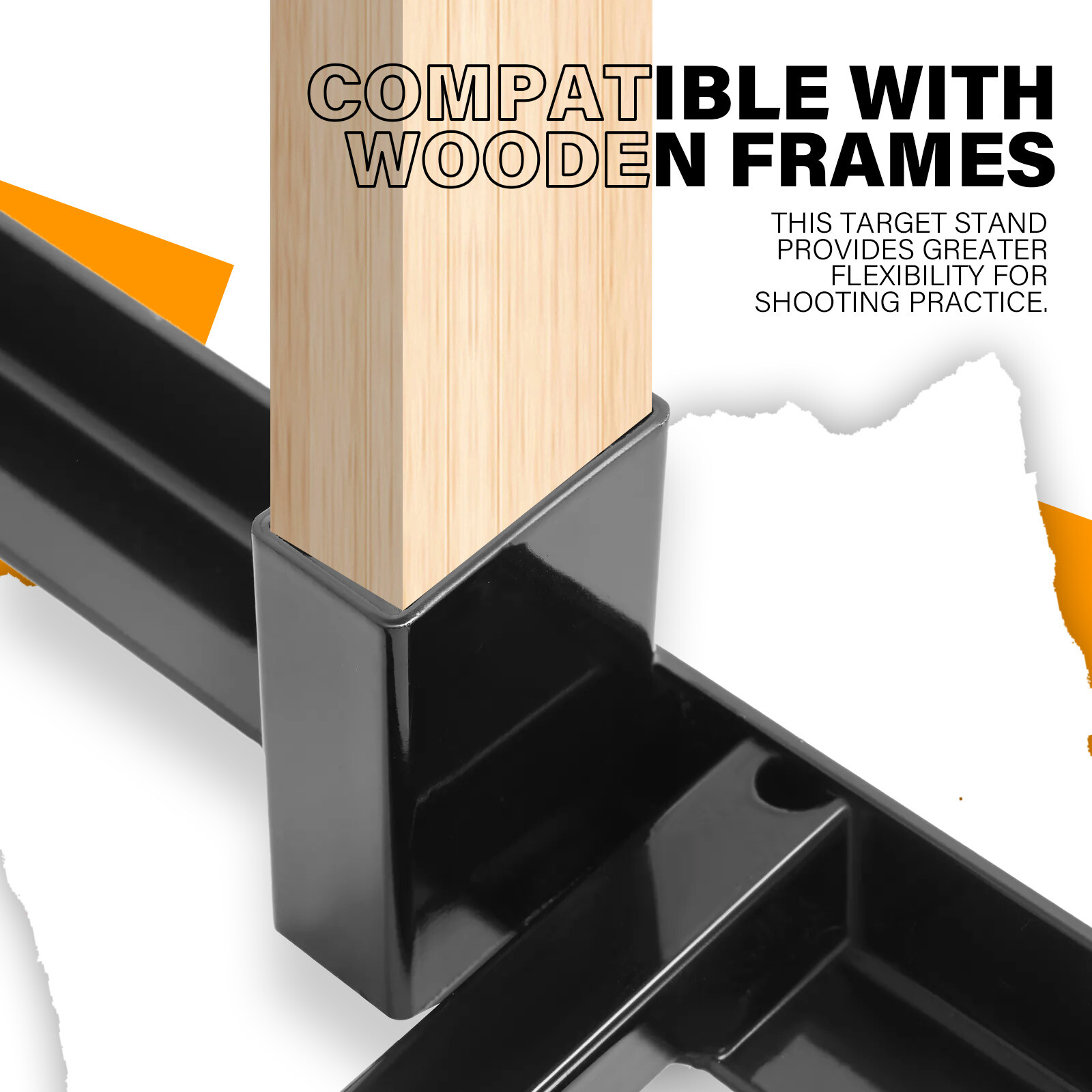 1X Adjustable H-Frame Target Stand Base For Paper And Cardboard Shooting Target