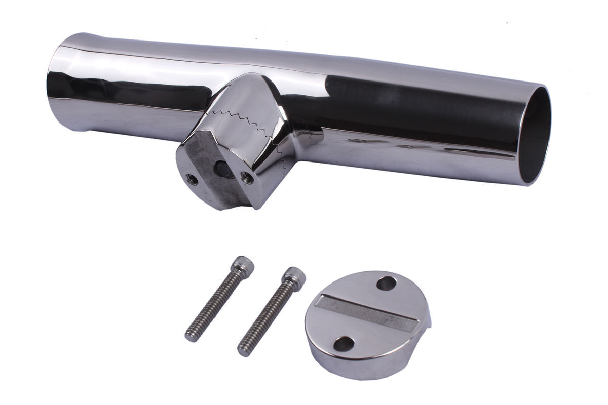 4X 316 Clamp Stainless Steel Marine Boat Fishing Rod Holder 7/8"-1" Rail mount