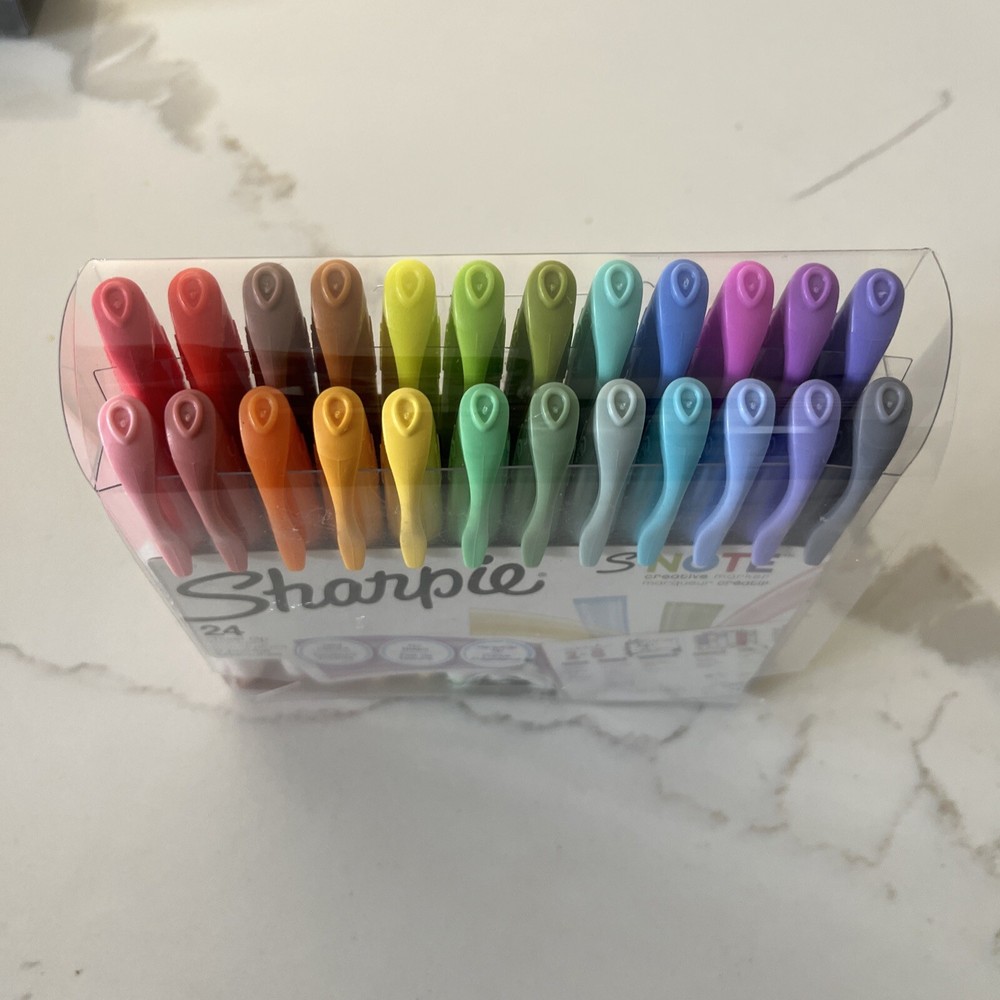 Sharpie S-Note Creative Markers 24 Chisel Tip Markers NEW & FACTORY SEALED!!!