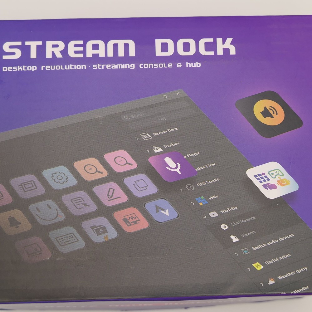 VSD inside Stream Dock 15-Key Streaming Console with 3 Knobs