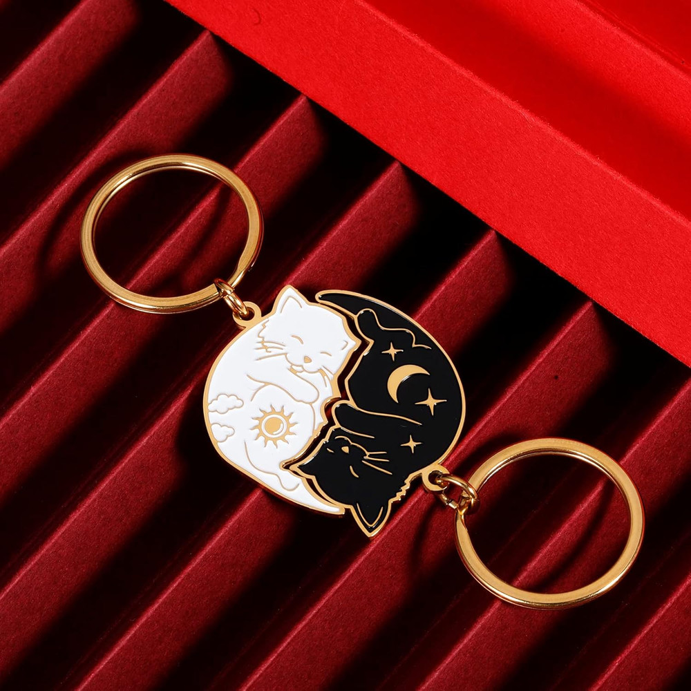 Matching Keychains for Couples - Perfect Gift for Long Distance Relationships