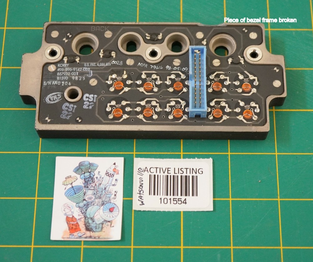 KORRY Front Panel Control **Hard To Find**