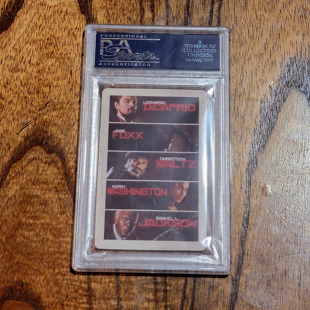 Robert Richardson Signed Django Unchained Trading Card PSA DNA Auto Encapsulated